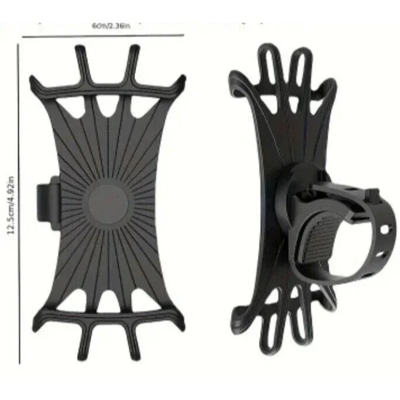 Bicycle (Phone Mount Holder)-(Handlebar)-(360 degree Rotation)-(Black)-(New)-$10 - Picture 2 of 8